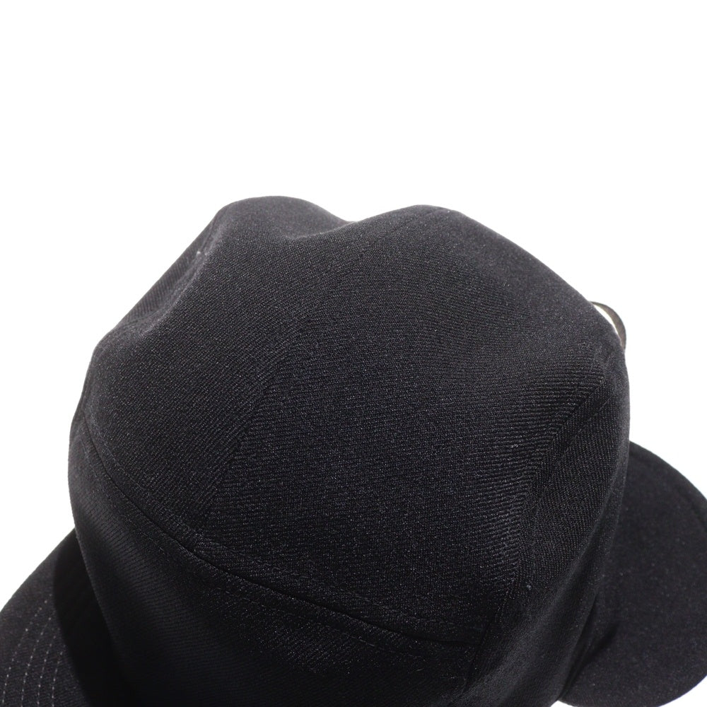 WHIZLIMITED(ウィズリミテッド) 刺繍入り コットンフライトキャップ 帽子 ブラック