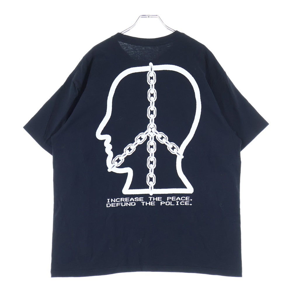 BRAIN-DEAD(ブレインデッド) INCREASE THE PEACE TEE インクリーズ ザ ピース クルーネック半袖Tシャツ カットソー ブラック