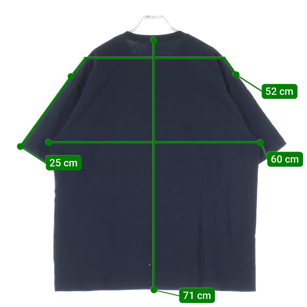 NO BRAND(ノーブランド) WAVE (ウェーブ) ×HAMADARAKA LURF MUSEUM TEE ハマダラカ ルーフ ミュージアム クルーネック半袖Tシャツ カットソー ブラック LF-22-001