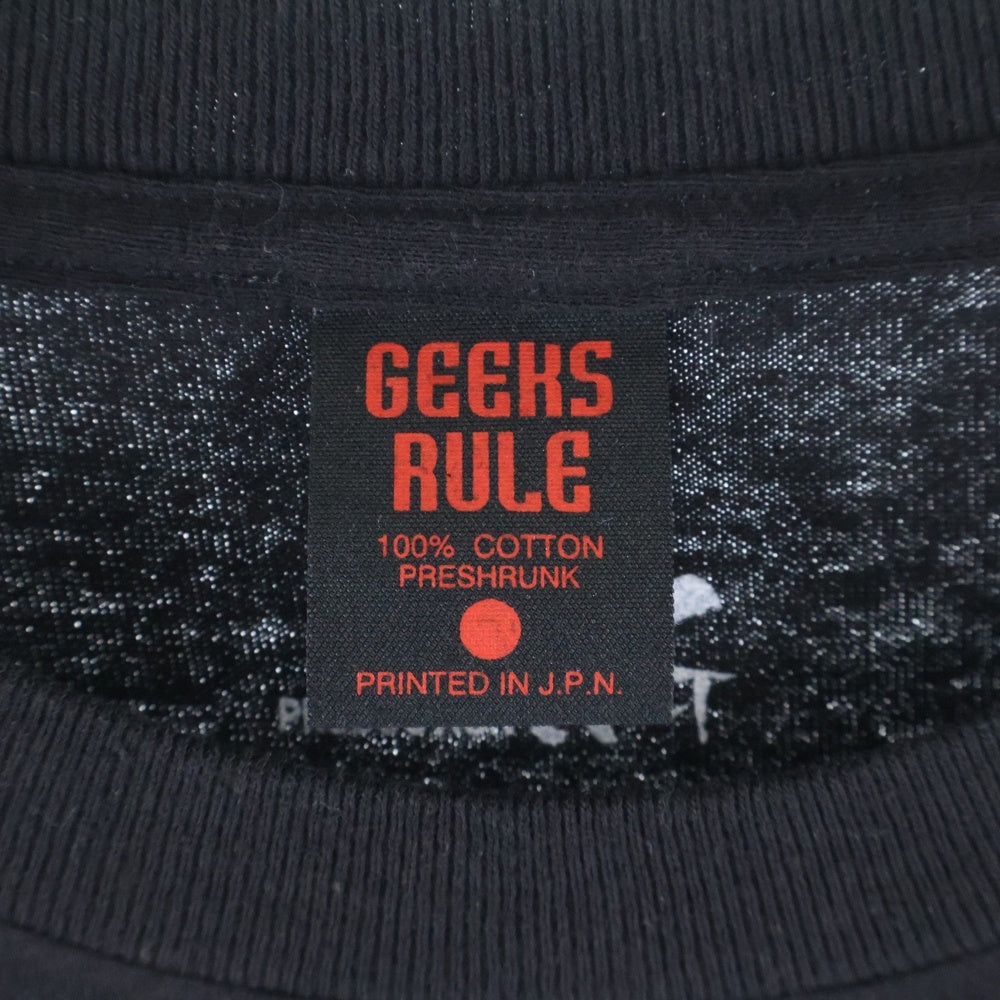 GEEKSRULE(ギークスルール) ×BLOOD THE LAST VAMPIRE ブラッド ザ ラスト ヴァンパイア クルーネック半袖プリントTシャツ カットソー ブラック