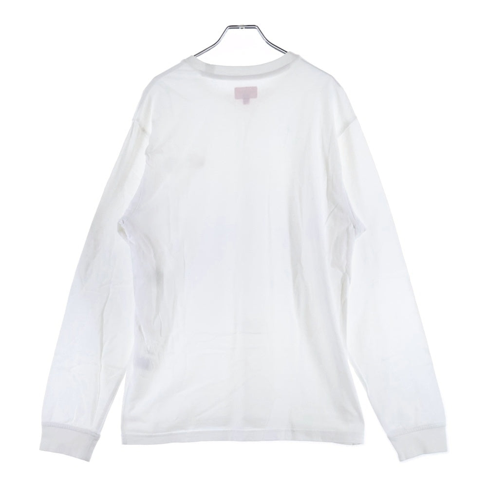 SUPREME(シュプリーム) Small Box L/S Tee 胸ボックスロゴデザイン クルーネック カットソー 長袖Tシャツ ホワイト