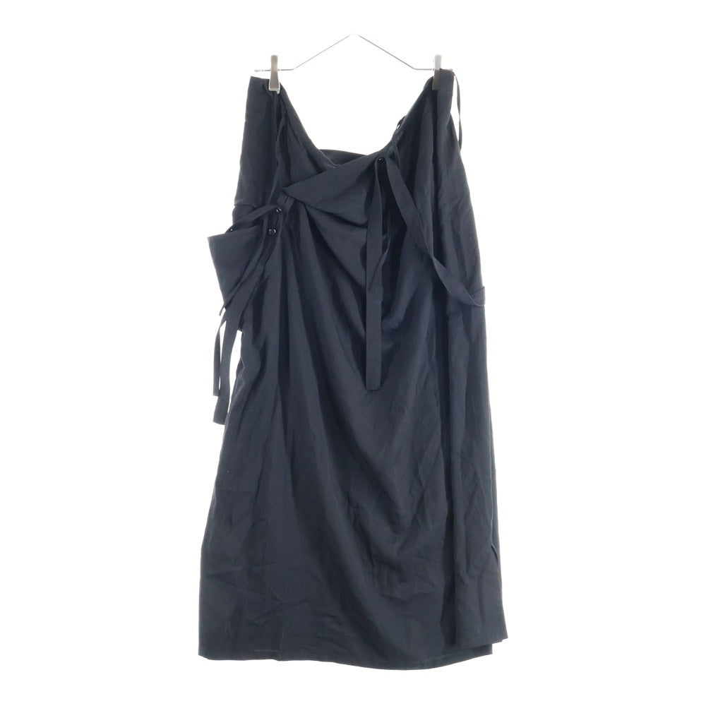 Y's(ワイズ) ストリングデザイン レーヨン キャミワンピース ブラック レディース YP-D16-201
