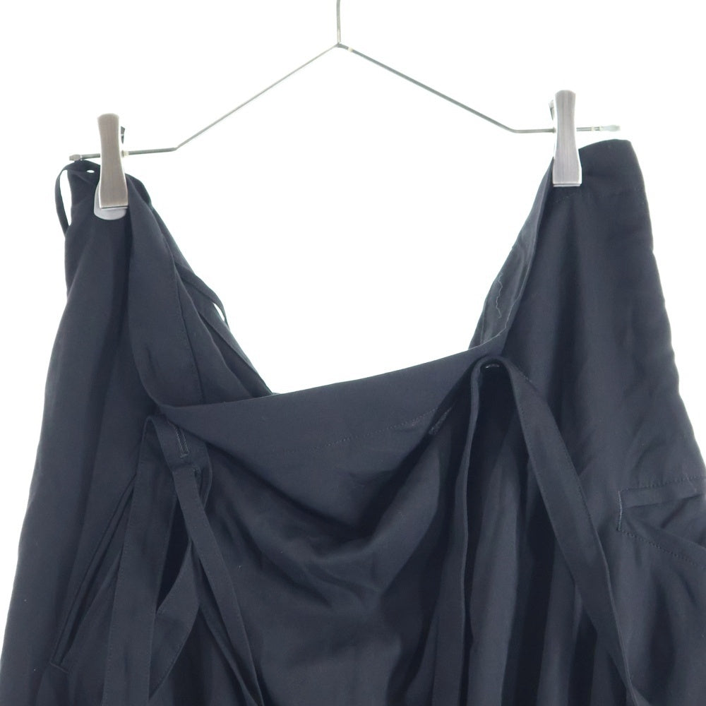 Y's(ワイズ) ストリングデザイン レーヨン キャミワンピース ブラック レディース YP-D16-201