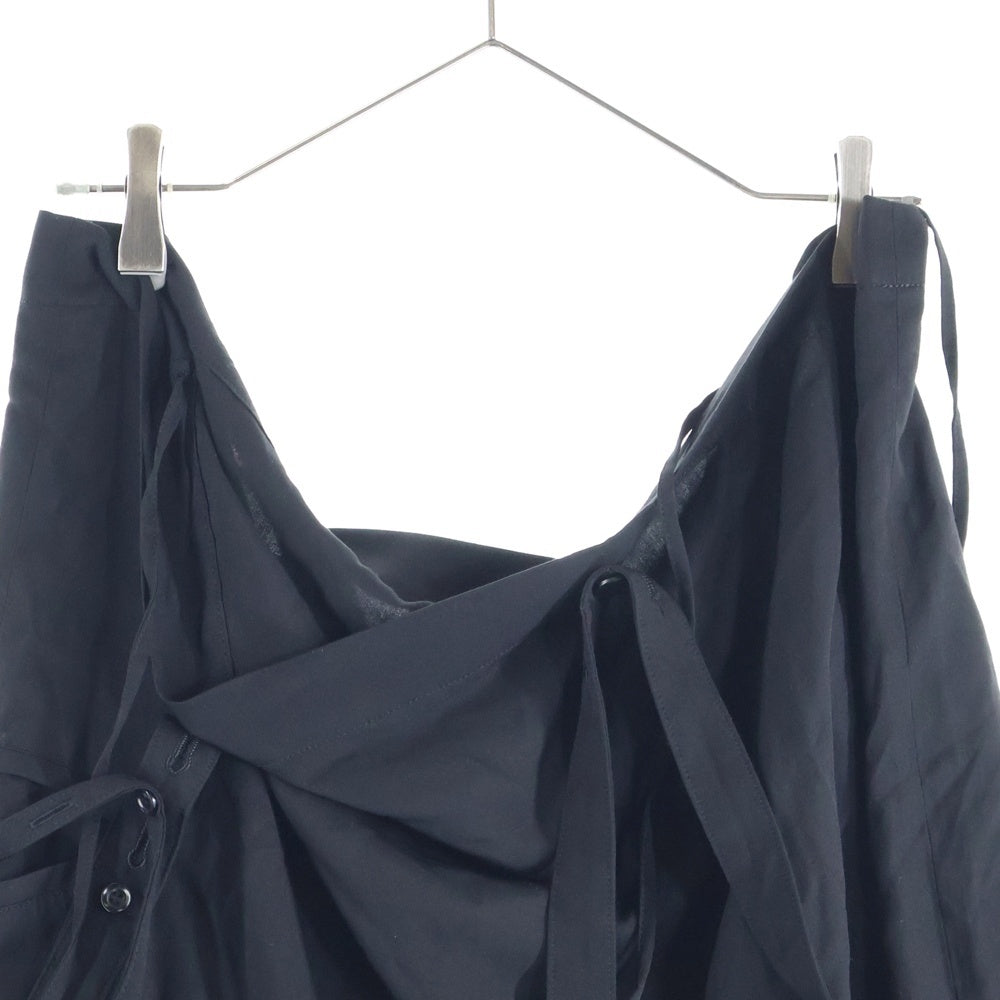 Y's(ワイズ) ストリングデザイン レーヨン キャミワンピース ブラック レディース YP-D16-201