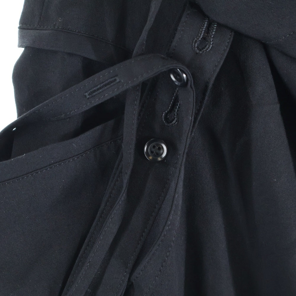 Y's(ワイズ) ストリングデザイン レーヨン キャミワンピース ブラック レディース YP-D16-201