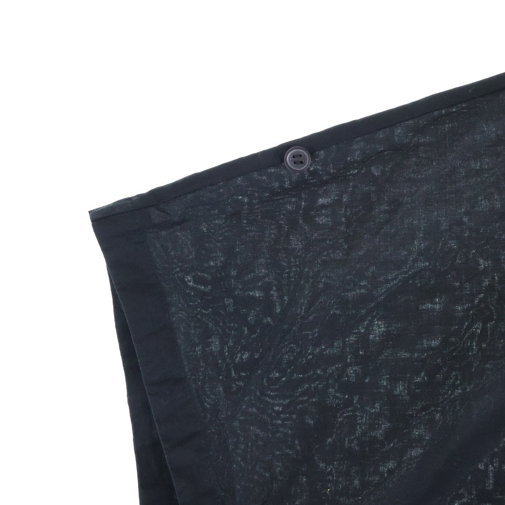 Y's(ワイズ) COTTON LAWN HALF SLEEVE BLOUSE コットン ローン 変形パターン 半袖シャツ ブラウス ブラック レディース YD-B27-030