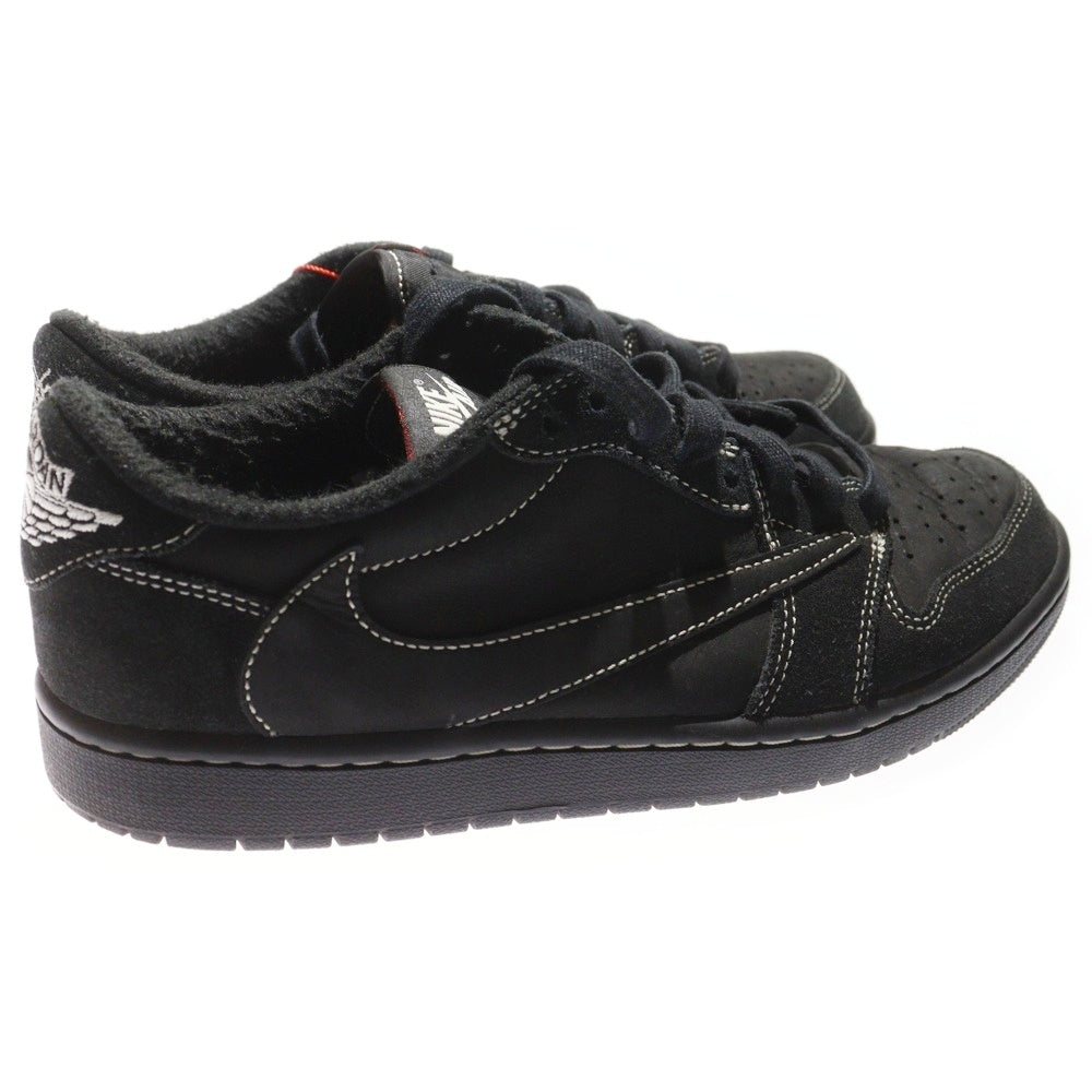 NIKE(ナイキ) ×TRAVIS SCOTT AIR JORDAN 1 LOW BLACK PHANTOM トラヴィススコット エアジョーダン1 ブラックファントム ローカットスニーカー US8.5/26.5cm DM7866-001