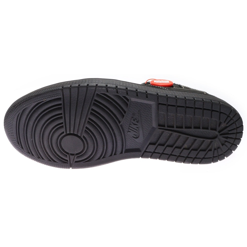 NIKE(ナイキ) ×TRAVIS SCOTT AIR JORDAN 1 LOW BLACK PHANTOM トラヴィススコット エアジョーダン1 ブラックファントム ローカットスニーカー US8.5/26.5cm DM7866-001