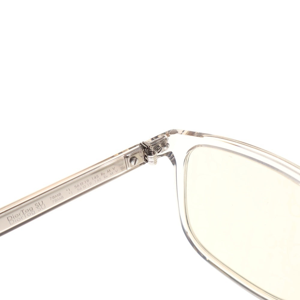 DIOR(ディオール) DiorTag SU レクタンギュラー オブリークレンズ クリアフレームサングラス ネガネ 眼鏡 ブルー/クリア