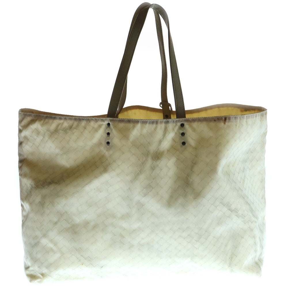 BOTTEGA VENETA(ボッテガヴェネタ) イントレチャート プリント ハンド トートバッグ ホワイト