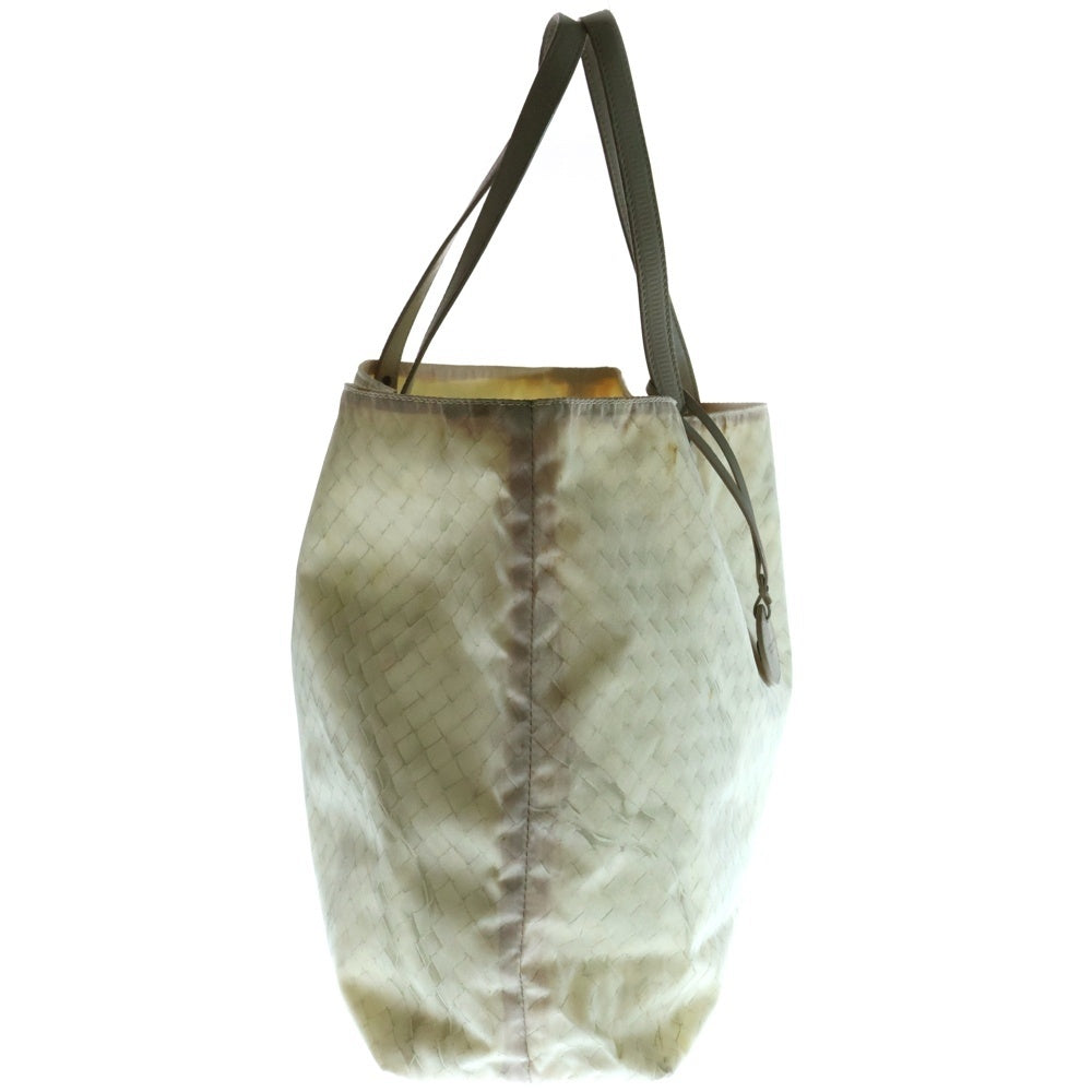 BOTTEGA VENETA(ボッテガヴェネタ) イントレチャート プリント ハンド トートバッグ ホワイト