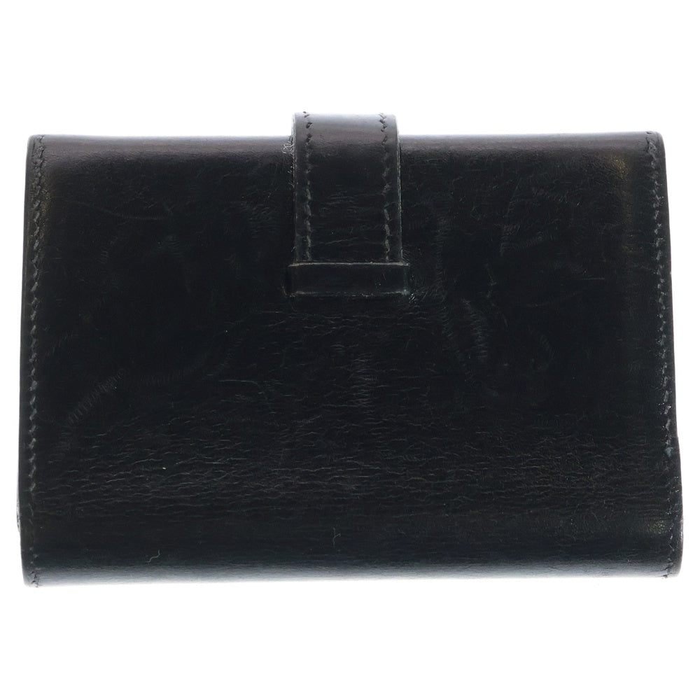 エルメス　HERMES ベアン　カードケース　名刺入れ　黒　ブラック エルメス ベアン カードケース モノクローム ブラック/ブラック金具