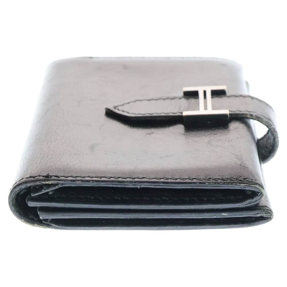 HERMES(エルメス) ベアン レザー カードケース 名刺入れ ブラック □G