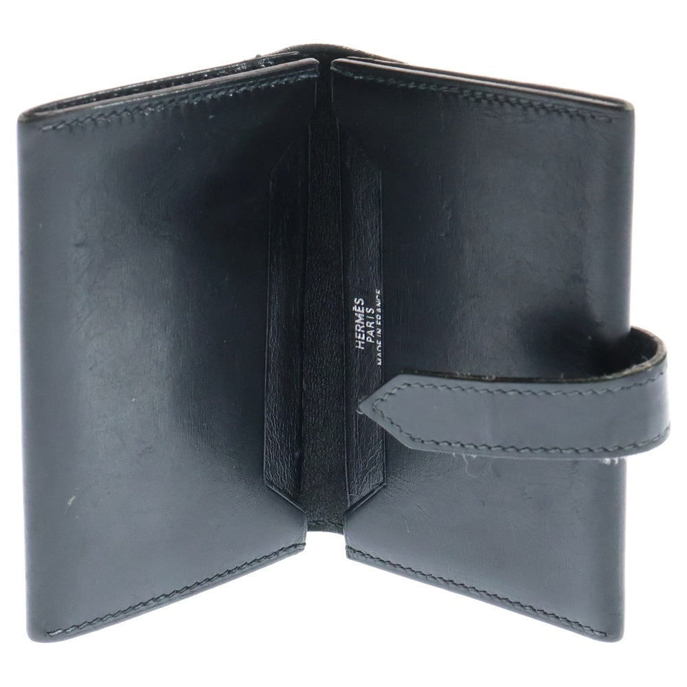 HERMES(エルメス) ベアン レザー カードケース 名刺入れ ブラック □G