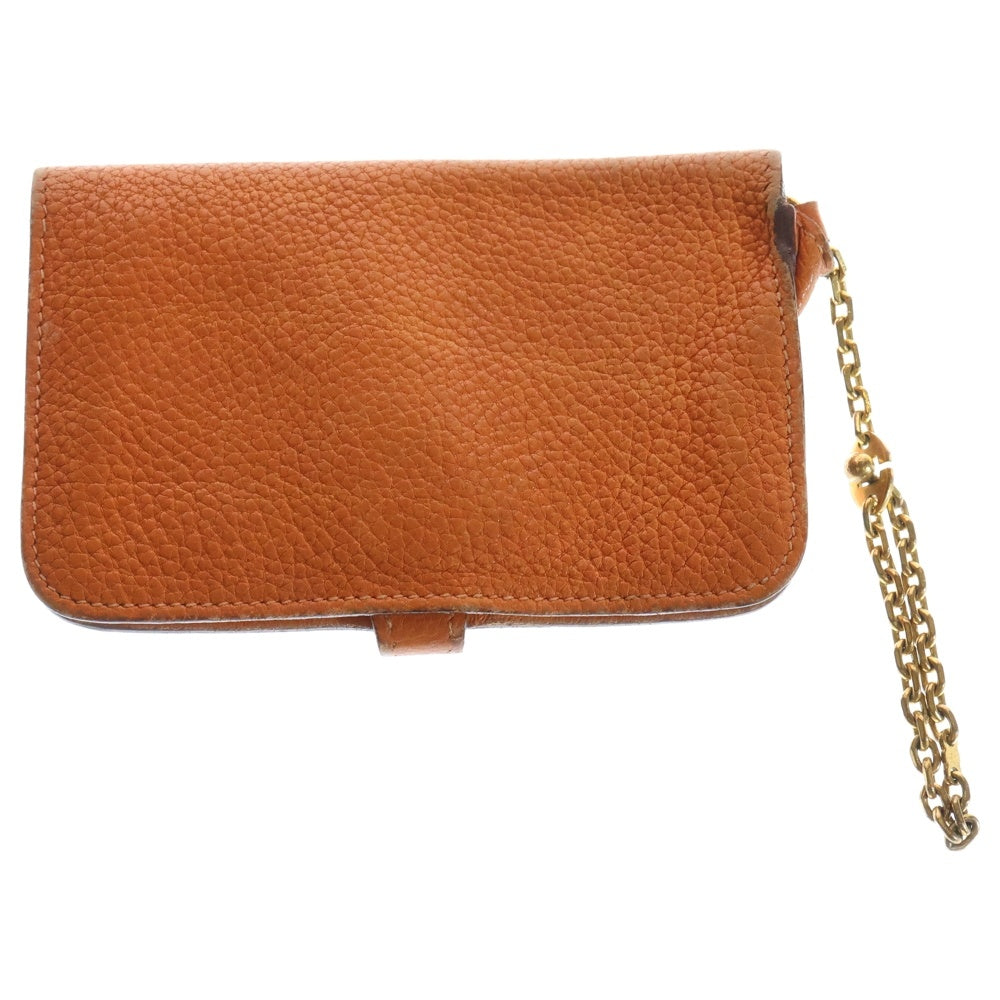 HERMES ドゴンコンパクトケース エルメス ドゴン コンパクト トゴ ブラック ケース ゴールド金具 黒