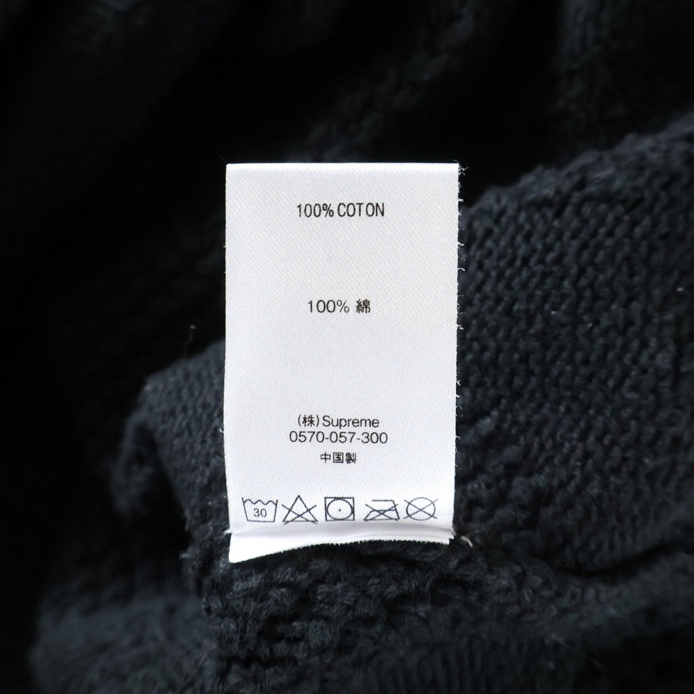 SUPREME(シュプリーム) 20AW Textured Small Box Logo Sweater スモールボックスロゴ 長袖クルーネックニットセーター ブラック