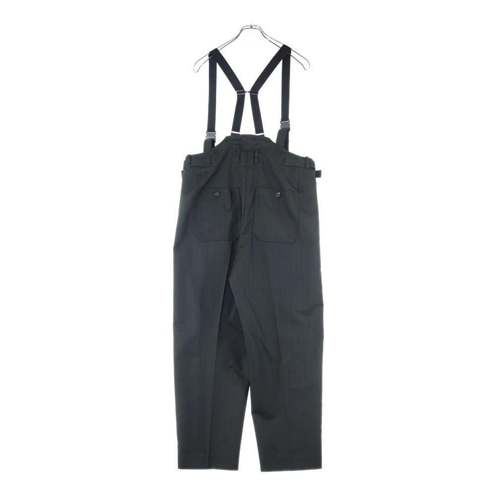 TOGA VIRILIS(トーガ ビリリース) サスペンダー付 ストライプスラックスパンツ ダークカーキ TV22-FI346