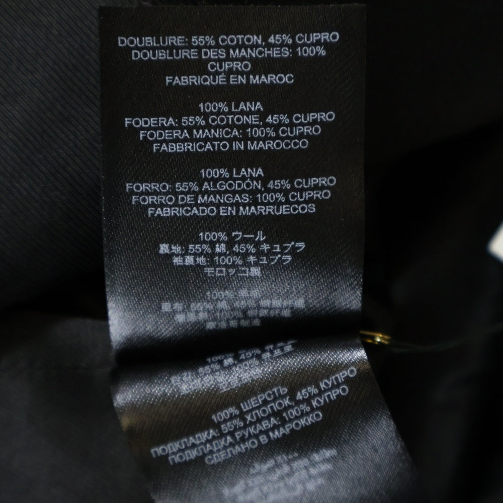 DRIES VAN NOTEN(ドリスヴァンノッテン) 23AW BLISS JACKET ブリス ウール ダブルブレスト テーラードジャケット チャコール 232-010407