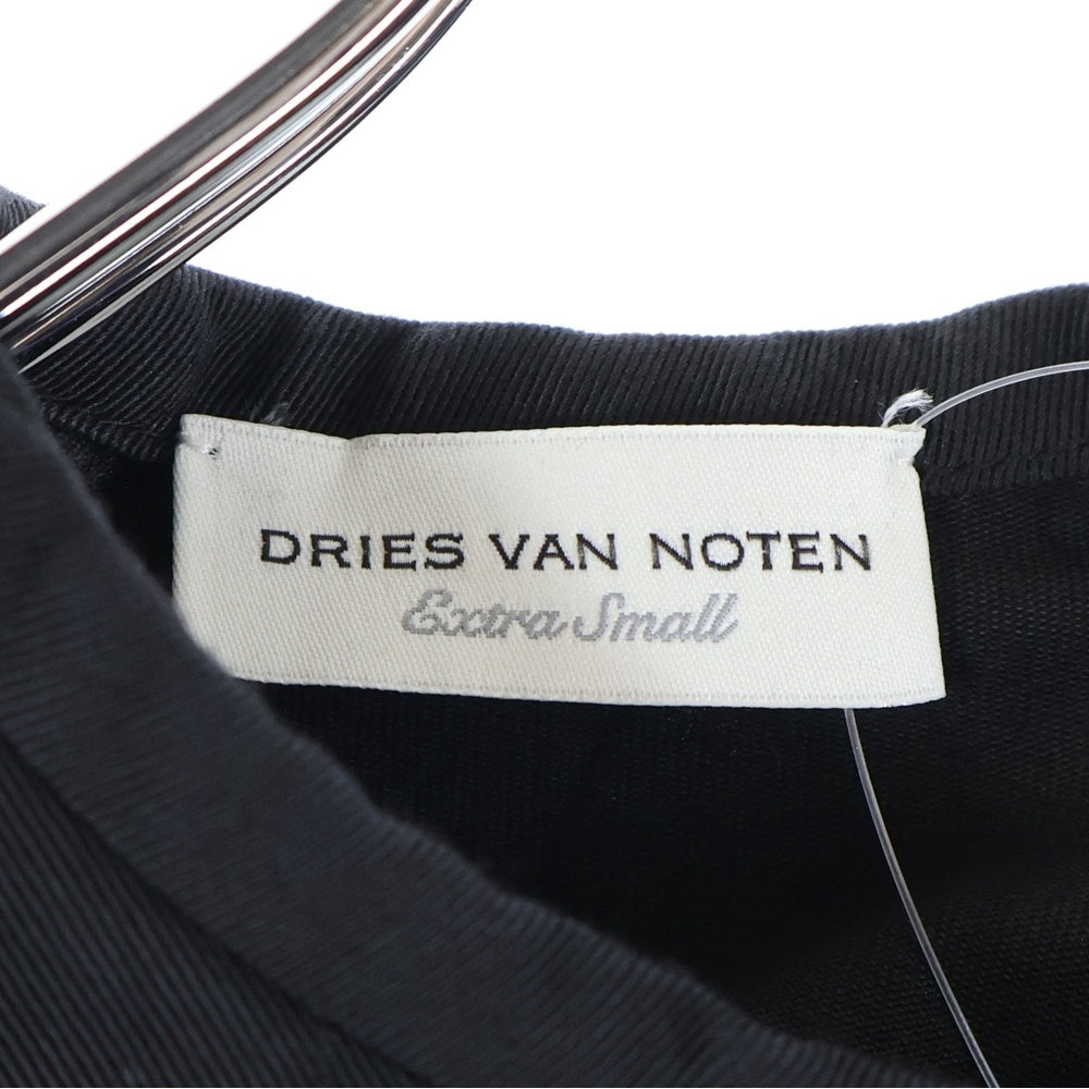 DRIES VAN NOTEN(ドリスヴァンノッテン) 23AW DOSANA GD DRESS トレンチデザイン コットンギャバ ドレス ブラック レディース 232-011010