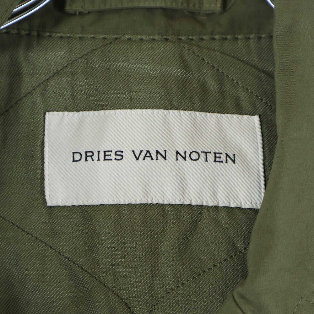 DRIES VAN NOTEN(ドリスヴァンノッテン) 24AW RAZEL SHORT COAT レイゼル ショート ダブルブレスト ミリタリーコート カーキ 242-020212
