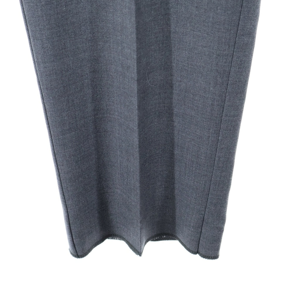 THOM BROWNE(トムブラウン) TWILL LOW RISE TROUSER ウールピケ スーチング スリムローライズ ノータック トラウザーパンツ グレー MTC159A-00626