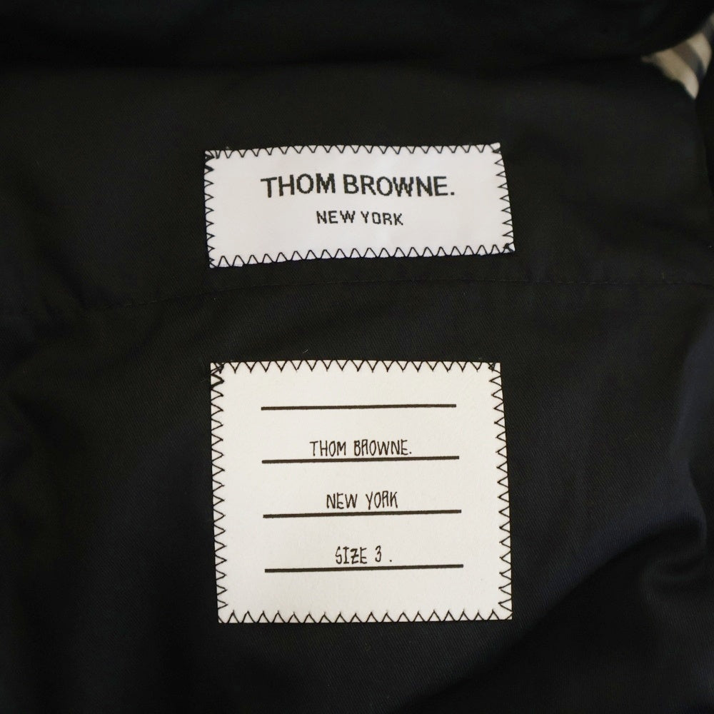 THOM BROWNE(トムブラウン) TWILL LOW RISE TROUSER ウールピケ スーチング スリムローライズ ノータック トラウザーパンツ グレー MTC159A-00626