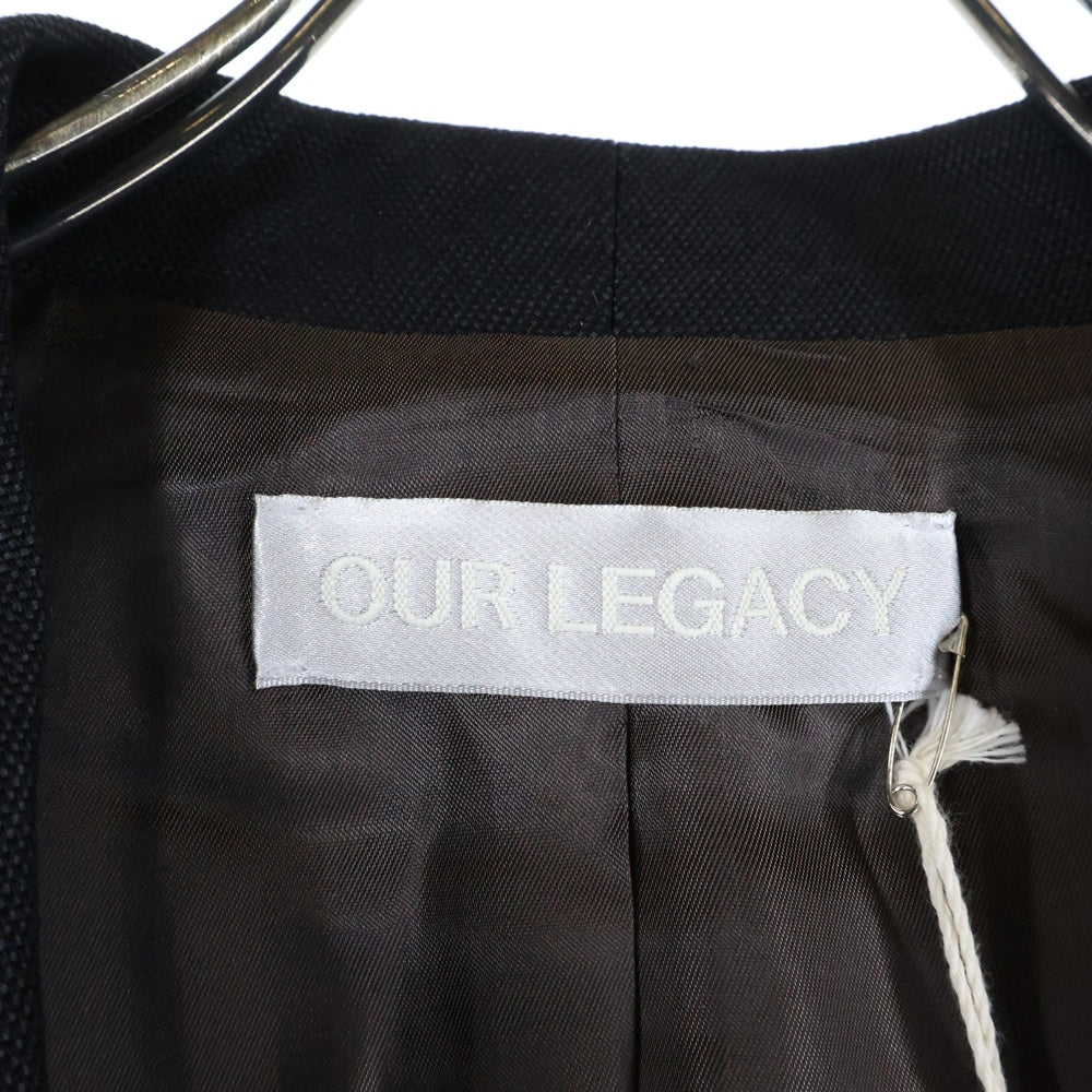 OUR LEGACY(アワーレガシー) EMBRACE BLAZER エンブレイス コットンリネン シングル 2B テーラードジャケット ブラック M4240EB