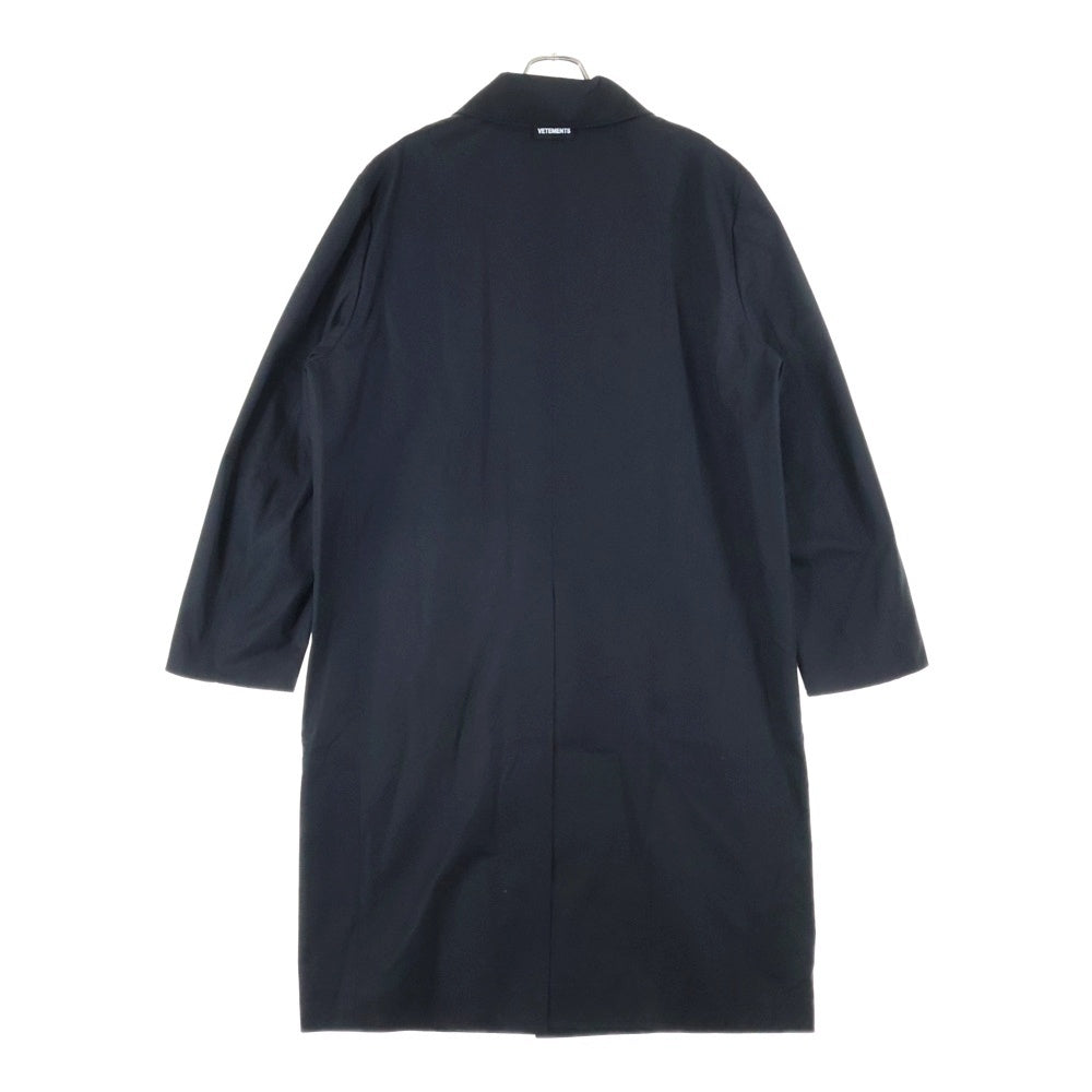 VETEMENTS(ヴェトモン) 22AW Label Car Coat レーベル カー トレンチコート ブラック UE52CO250B