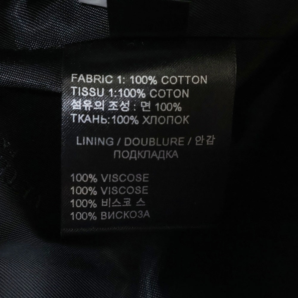 VETEMENTS(ヴェトモン) 22AW Label Car Coat レーベル カー トレンチコート ブラック UE52CO250B