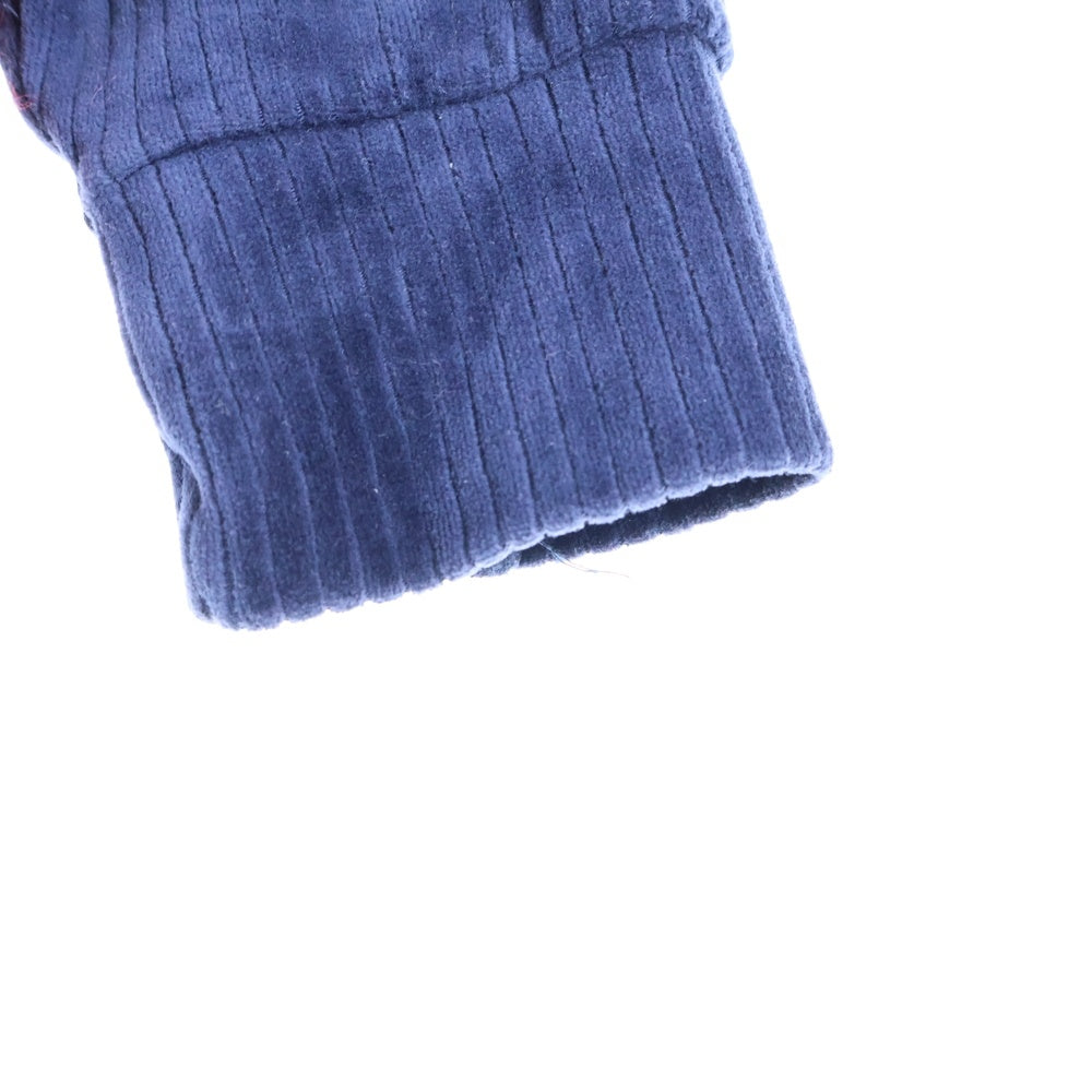 SueUNDERCOVER(スーアンダーカバー) 18AW ローゲージニット切り替え モックネック コーデュロイ トップス セーター レディース ネイビー SUV1801