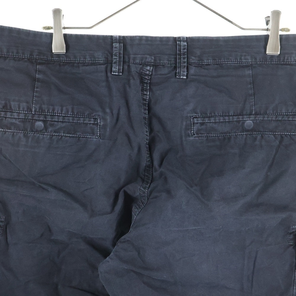 STONE ISLAND(ストーンアイランド) BERMUDA CARGO SHORTS バミューダ マルチポケット ジップアップ カーゴショーツ ハーフパンツ ブラック 6815LS2WA