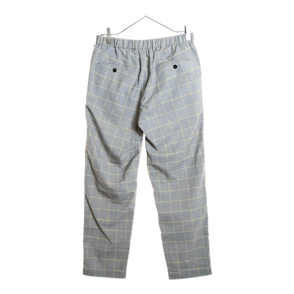 UNITED ARROWS green label relaxing(グリーンレーベル リラクシング) チェック柄 ワンタック スラックスパンツ グレー 3214-199-2558