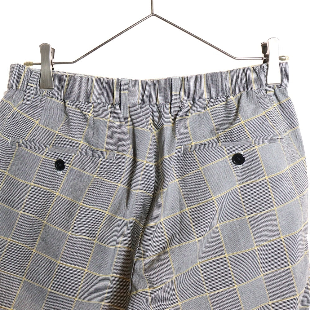 UNITED ARROWS green label relaxing(グリーンレーベル リラクシング) チェック柄 ワンタック スラックスパンツ グレー 3214-199-2558