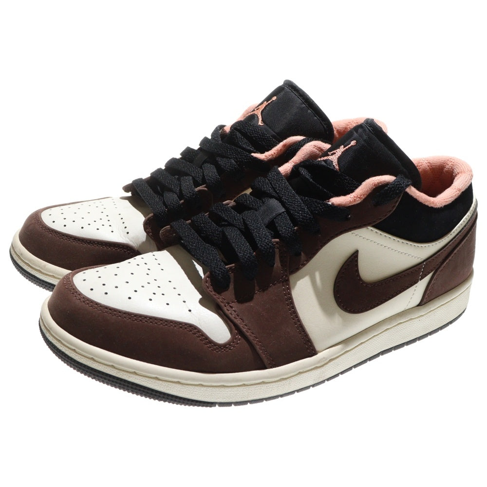 NIKE(ナイキ) AIR JORDAN 1 LOW SE LT CHOCOLATE エアジョーダン1 SE ライトチョコレート ローカットスニーカー ブラウン/ピンク US9/27cm DC6991-200