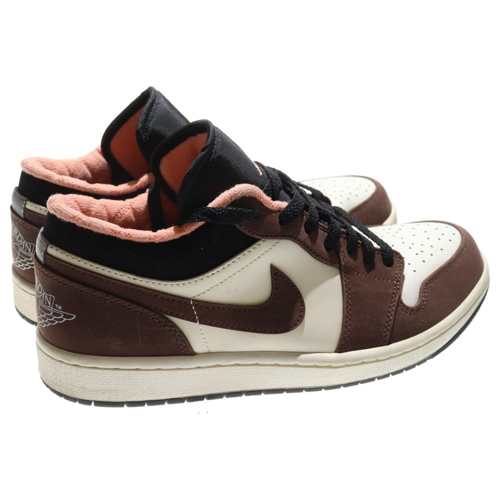 NIKE(ナイキ) AIR JORDAN 1 LOW SE LT CHOCOLATE エアジョーダン1 SE ライトチョコレート ローカットスニーカー ブラウン/ピンク US9/27cm DC6991-200
