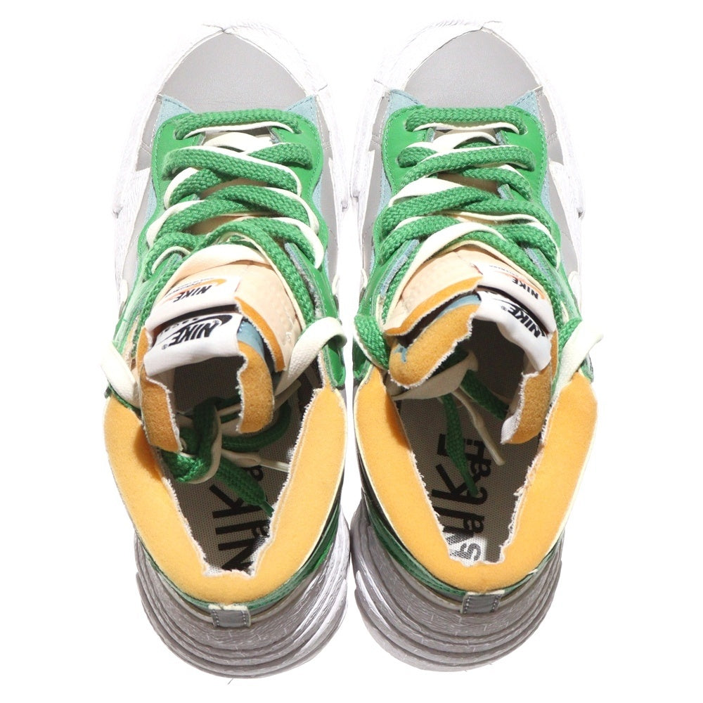 NIKE(ナイキ) ×SACAI BLAZER LOW CLASSIC GREEN サカイ ブレーザー クラシックグリーン ローカットスニーカー ホワイト/グリーン US9/27cm DD1877-001