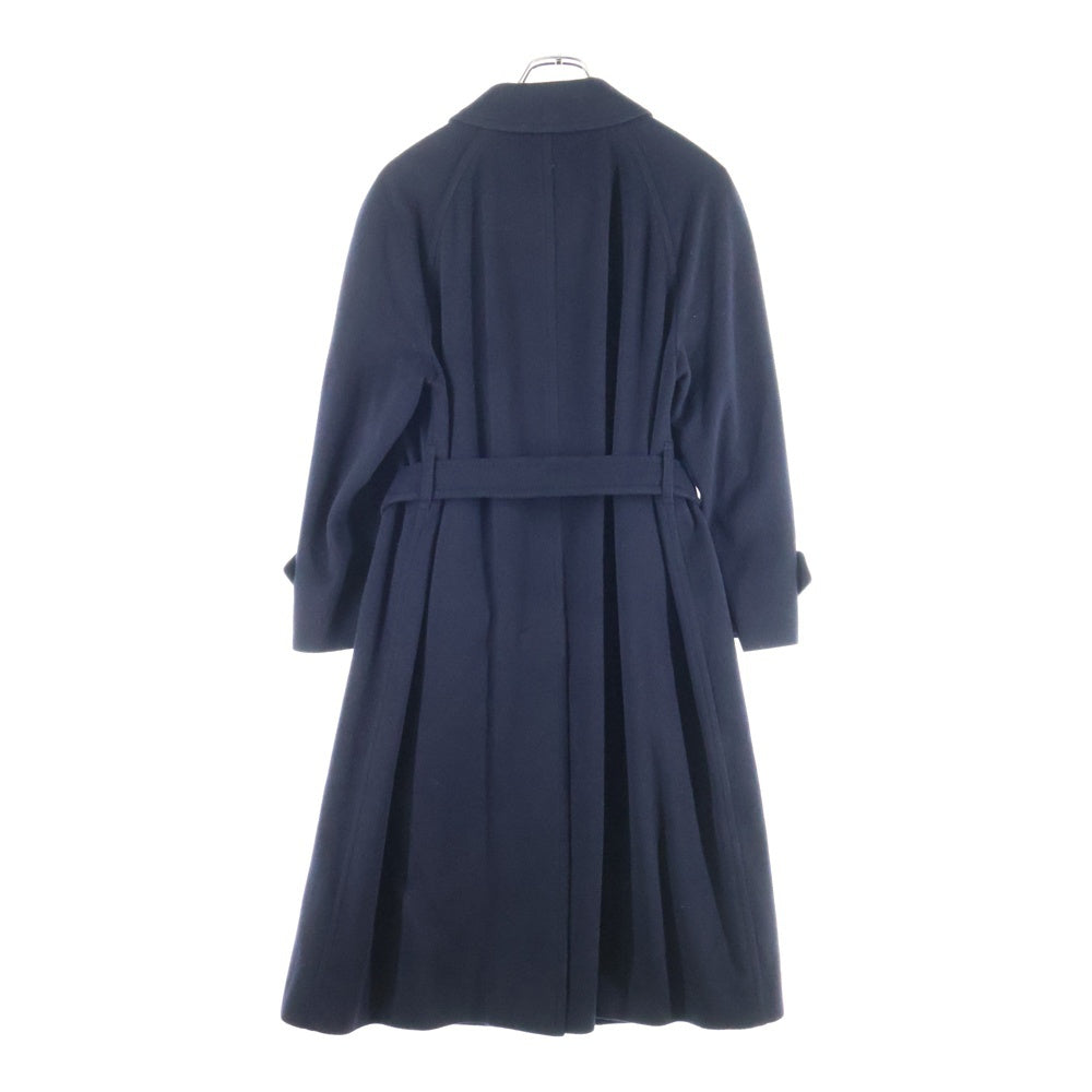 BURBERRY(バーバリー) 90S カシミア ステンカラーコート ネイビー レディース