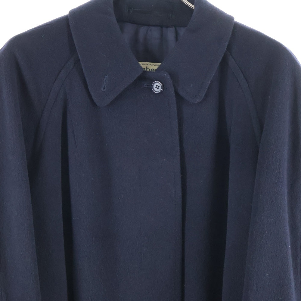 BURBERRY(バーバリー) 90S カシミア ステンカラーコート ネイビー