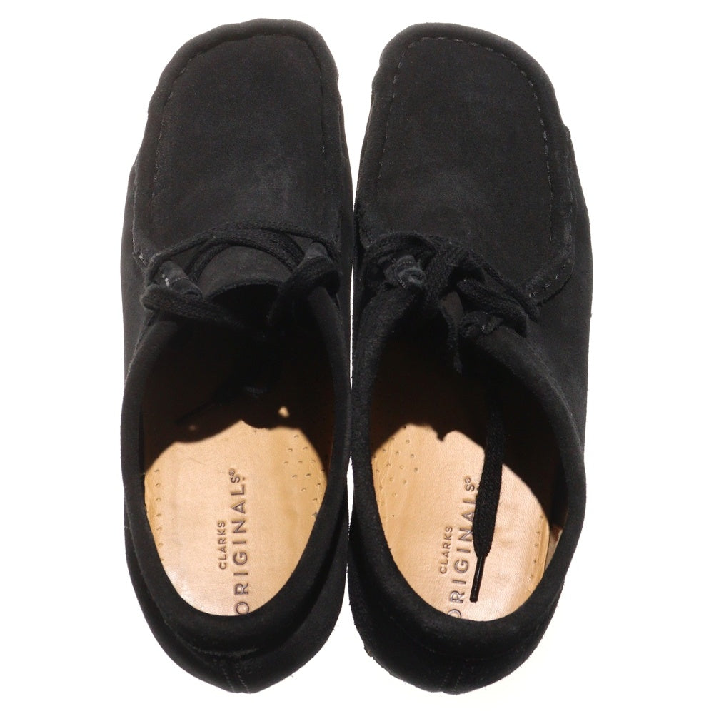 Clarks(クラークス) WALLABEE ワラビー スウェード ローカットシューズ レディース ブラック US8.5/26cm 21621