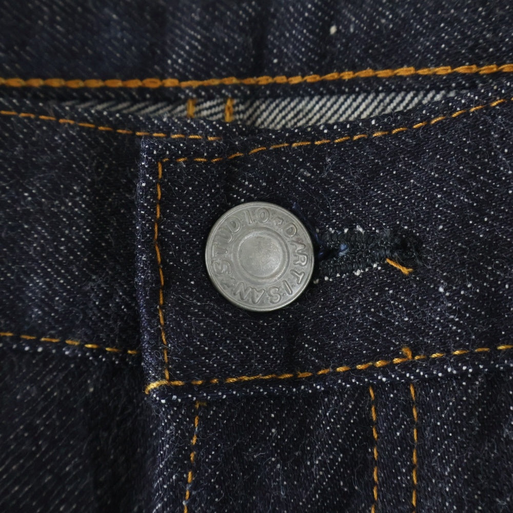 STUDIO D'ARTISAN(ステュディオダルチザン) 15OZタイトストレート ワイドデニムパンツ ジーンズ インディゴ SD-103