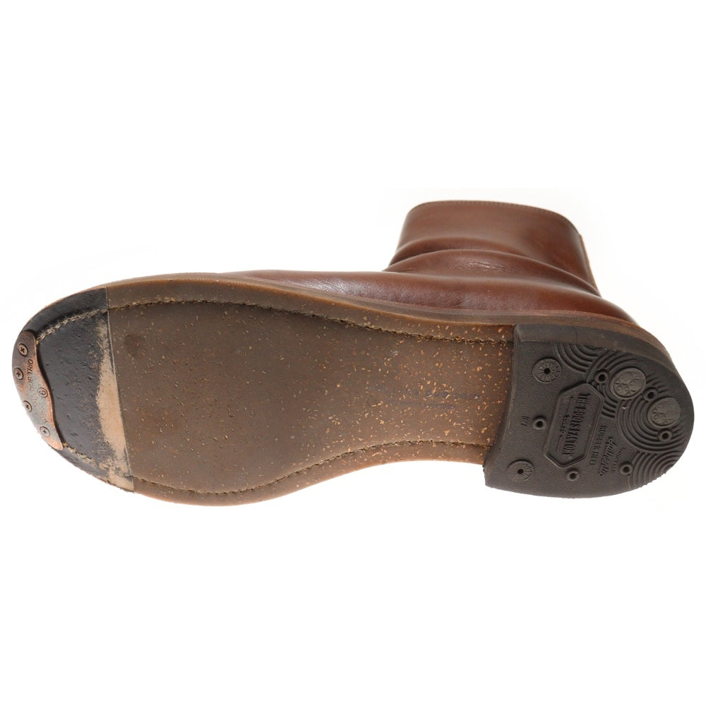 ROLLING DUB TRIO(ローリングダブトリオ) CASPER キャスパー サイドジップ レザーブーツ ブラウン