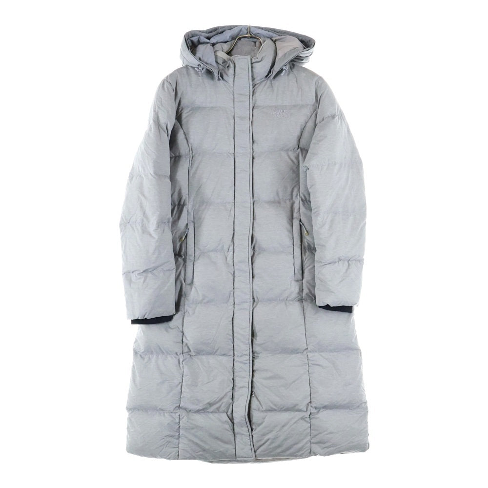 THE NORTH FACE(ザノースフェイス) フーデッド ジップアップロングダウンコート レディース グレー NC1DI81A