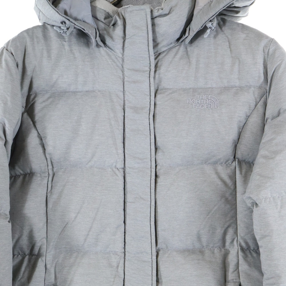 THE NORTH FACE(ザノースフェイス) フーデッド ジップアップロングダウンコート レディース グレー NC1DI81A