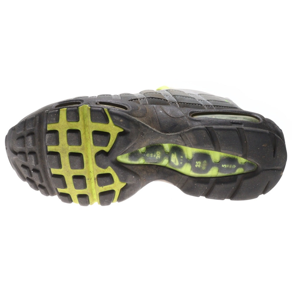 NIKE(ナイキ) AIR MAX 95 OG NEON YELLOW エアマックス イエローグラデ ローカットスニーカー グレー/イエロー US7.5/25.5cm CT1689-001