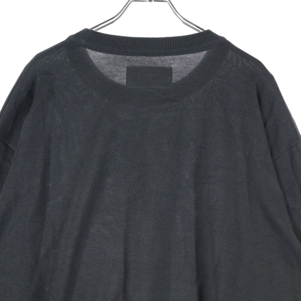 WACKO MARIA(ワコマリア) 25SS COTTON KNIT SWEATER コットンニットセーター チャコール 25SSE-WMK-KN01