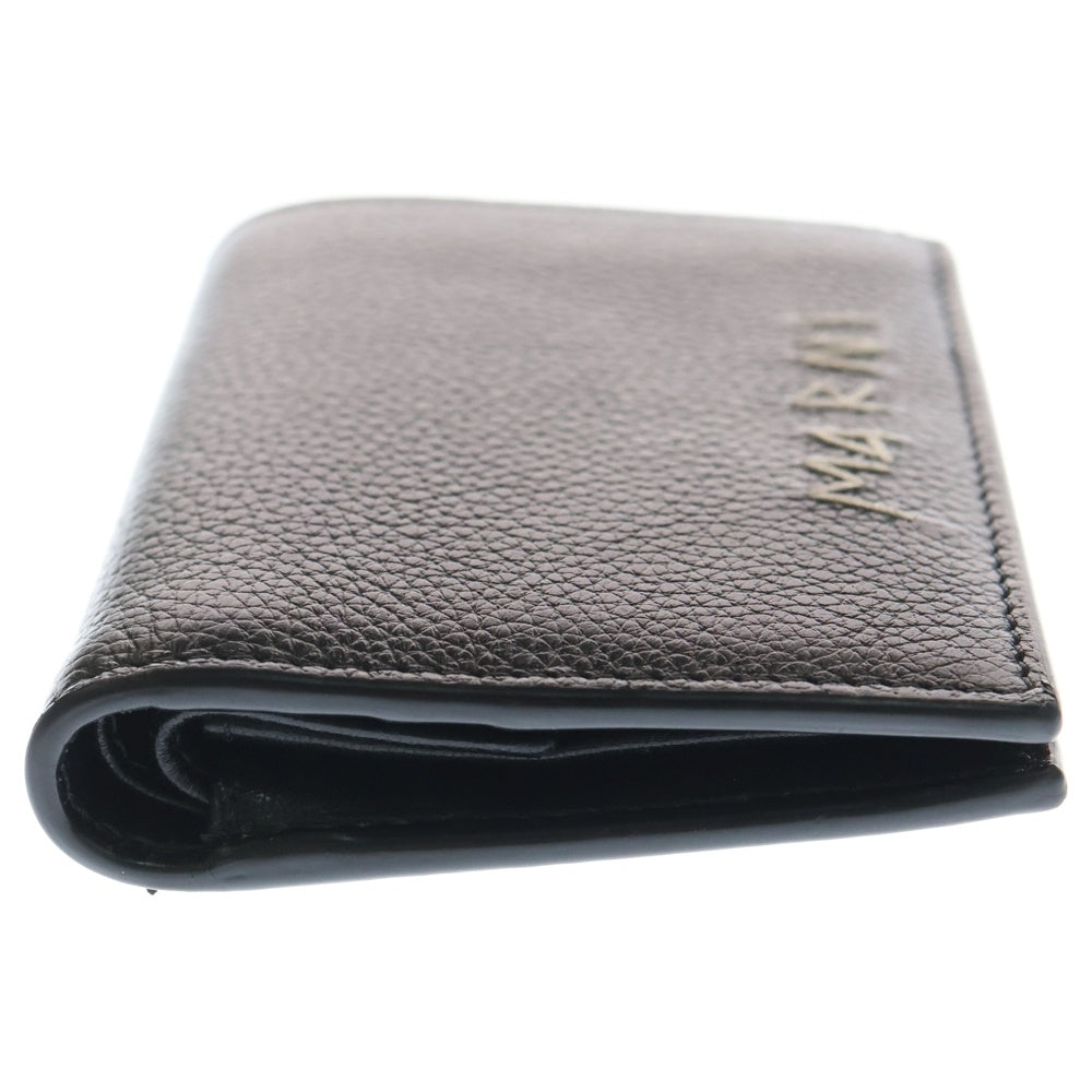 MARNI(マルニ) ロゴ刺繍入り 2つ折り財布 ブラック MARNI PFMOW02Q06 P6533