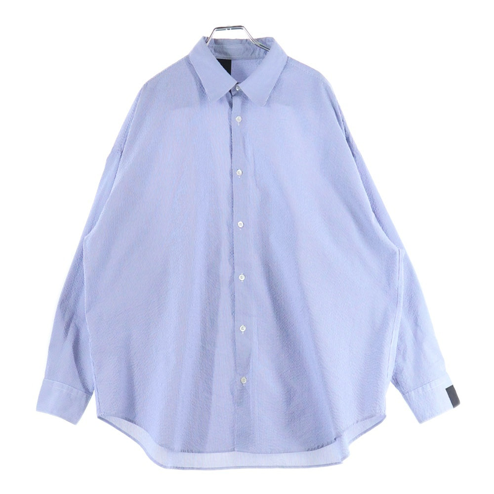 N.HOOLYWOOD(エヌハリウッド) 22SS コンパイルライン シアサッカー ストライプシャツ ブルー/ホワイト 2221-SH07-002