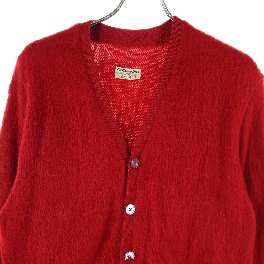 VINTAGE(ヴィンテージ) 60S VINTAGE THE BAGGY SHAG by LORD JEFF ヴィンテージ USA製 ザバギーシャグ モヘアニット カーディガン レッド