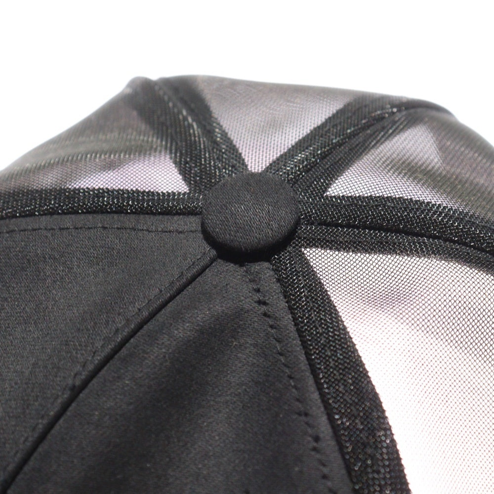 DRKSHDW(ダークシャドウ) 18SS サイド刺繍 コットン 5パネル メッシュキャップ 帽子 ブラック DU18S3465