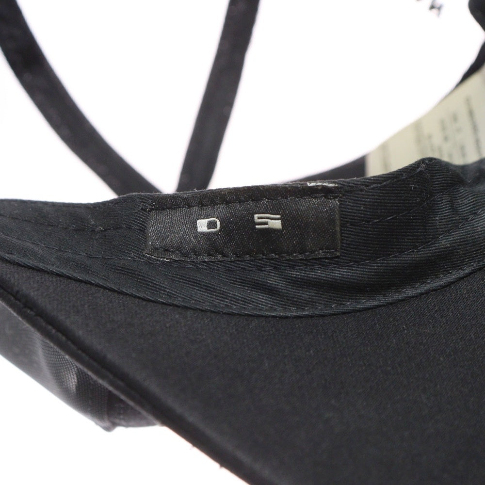 DRKSHDW(ダークシャドウ) 18SS サイド刺繍 コットン 5パネル メッシュキャップ 帽子 ブラック DU18S3465